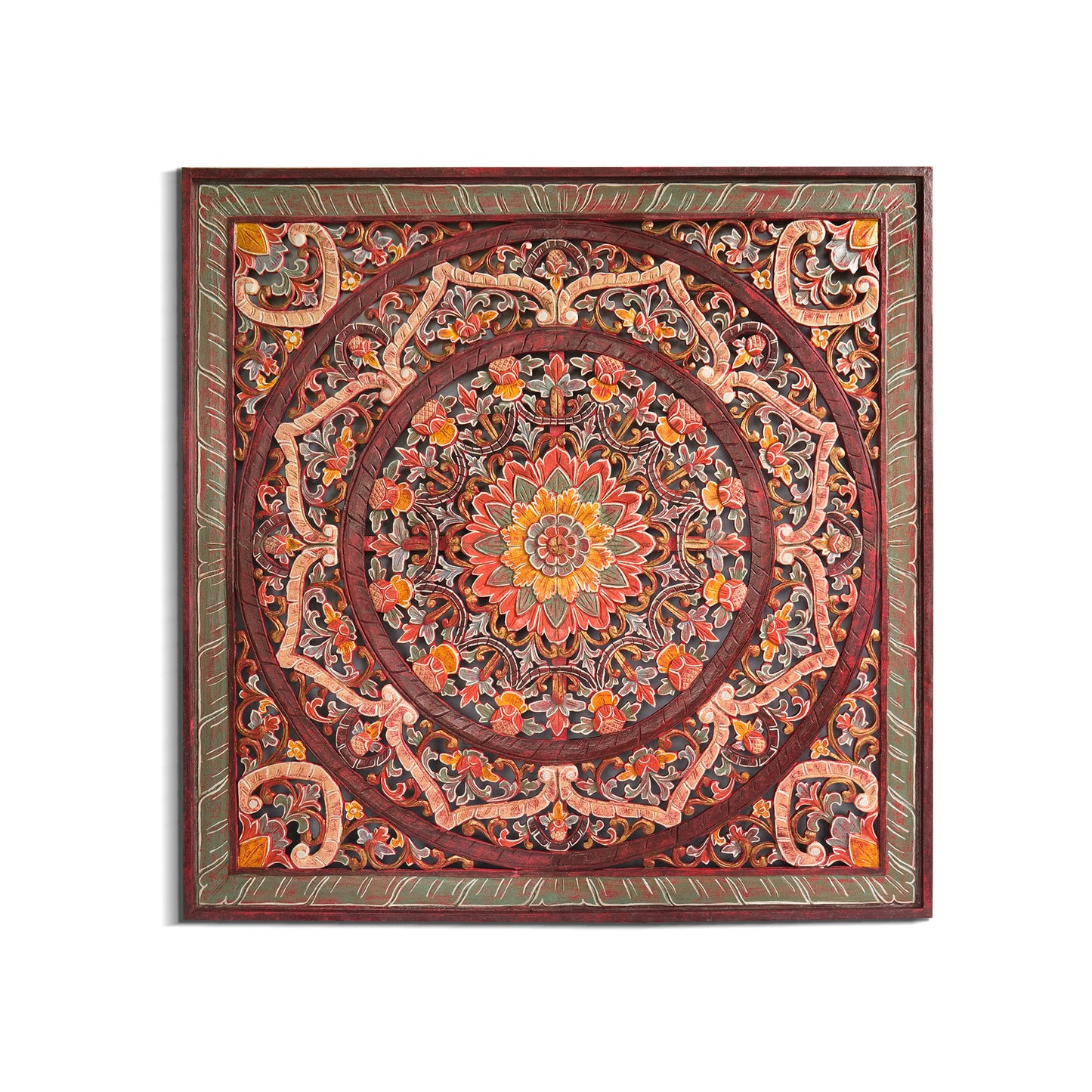 Decorative Panel "Manusa" - Sri Red