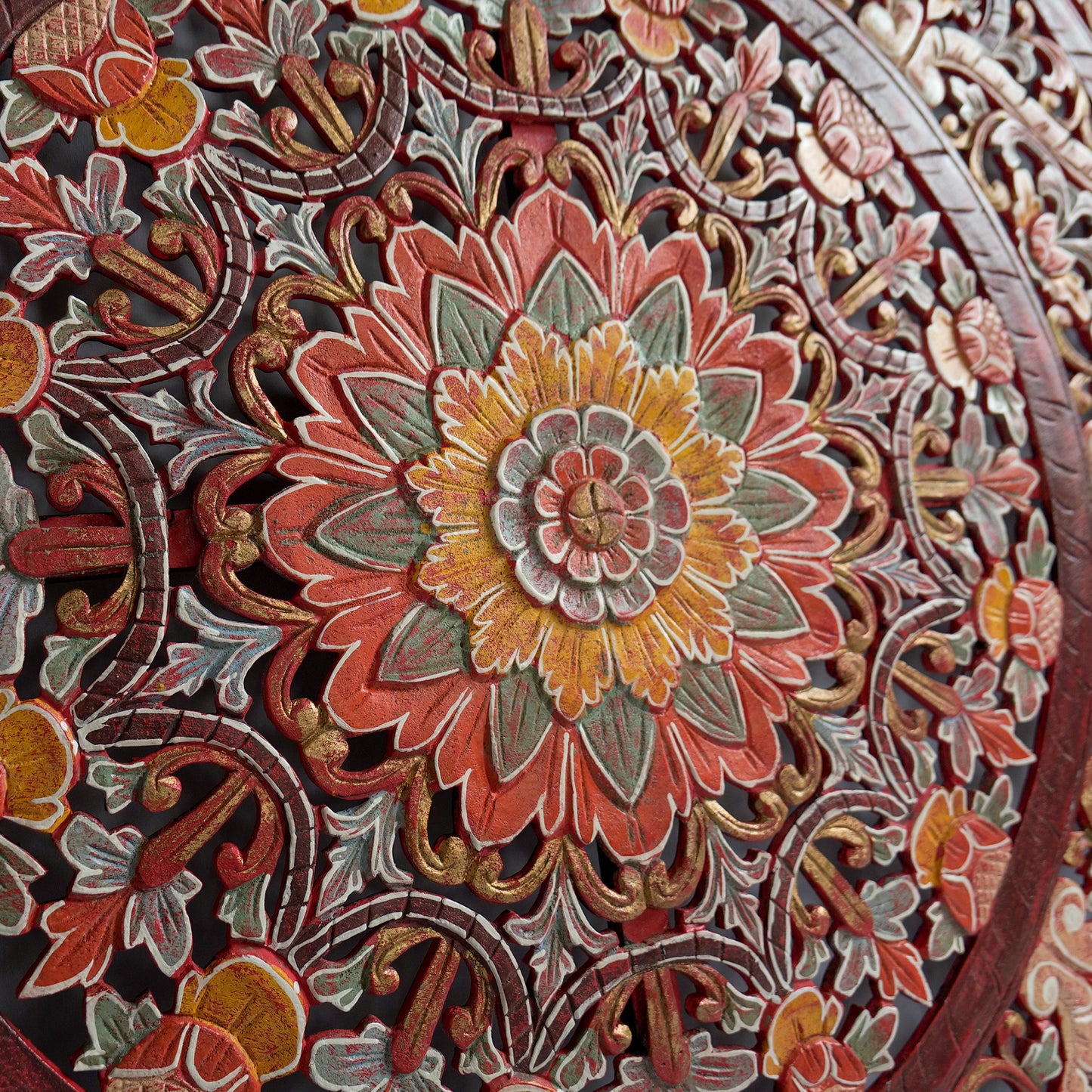 Decorative Panel "Manusa" - Sri Red