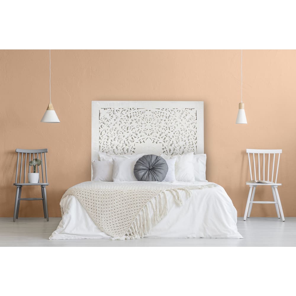 Bed Headboard King Size Anggrek - White
