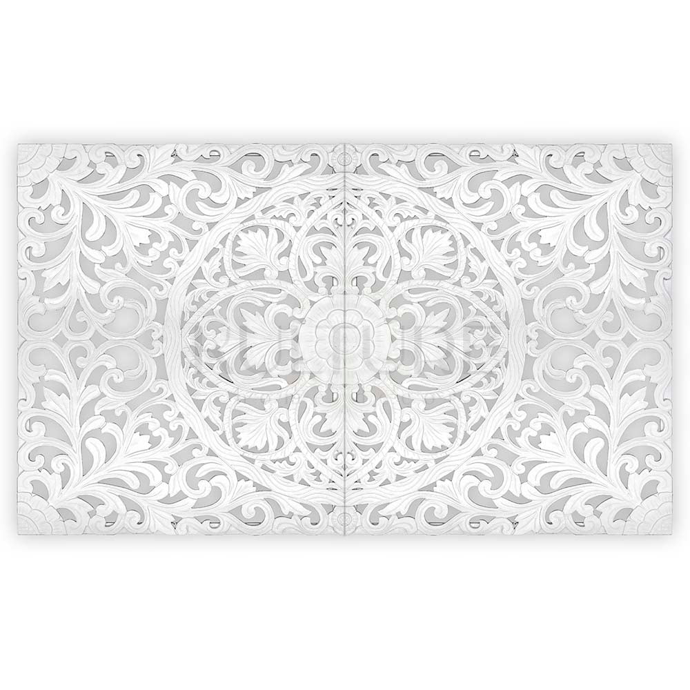 bed headboard murraya white wash bali design hand carved hand made home decorative house furniture wood material bed headboard design bed headboard ideas bed headboard panels worldwide shipping
