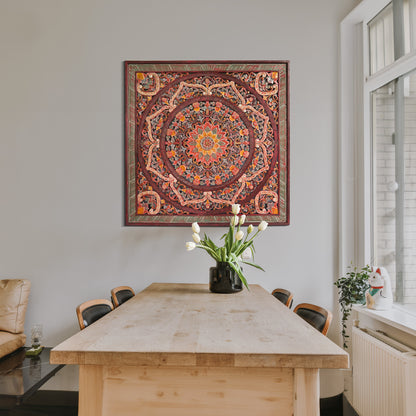 Decorative Panel "Manusa" - Sri Red