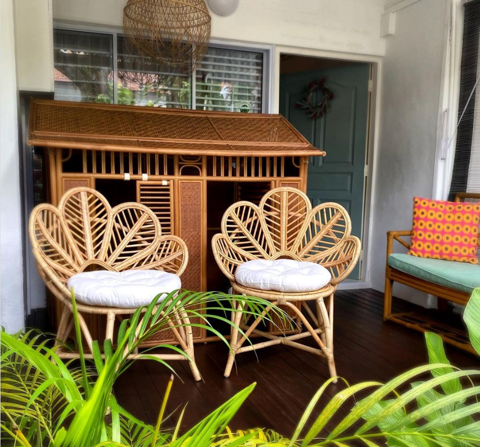 Rattan Petals Lounge Chair Ohana 150 cm Kulture Home Decor