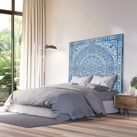 Carved Full Bed Headboard "Hati" - USA