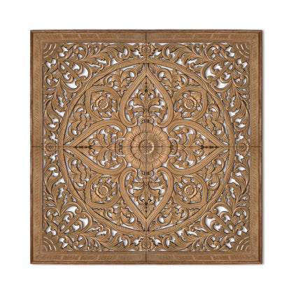 Carved Full Bed Headboard "Cahaya" - USA