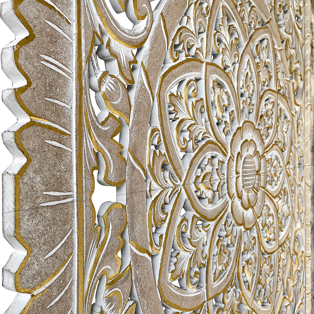 Carved Bed Headboard "Kris" - USA