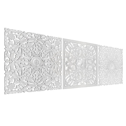 Set of 3 Decorative Panels "Pererenan" - Antic Wash