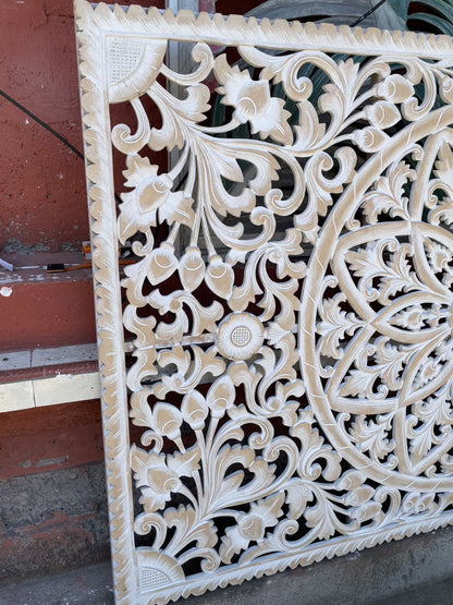 Carved Bed Headboard "Kris" - USA
