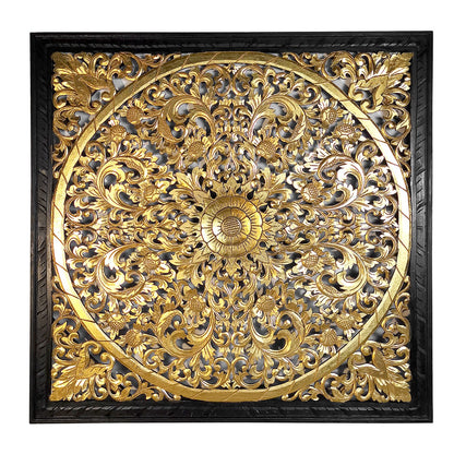 Decorative Panel "Lily" - Gold Wash