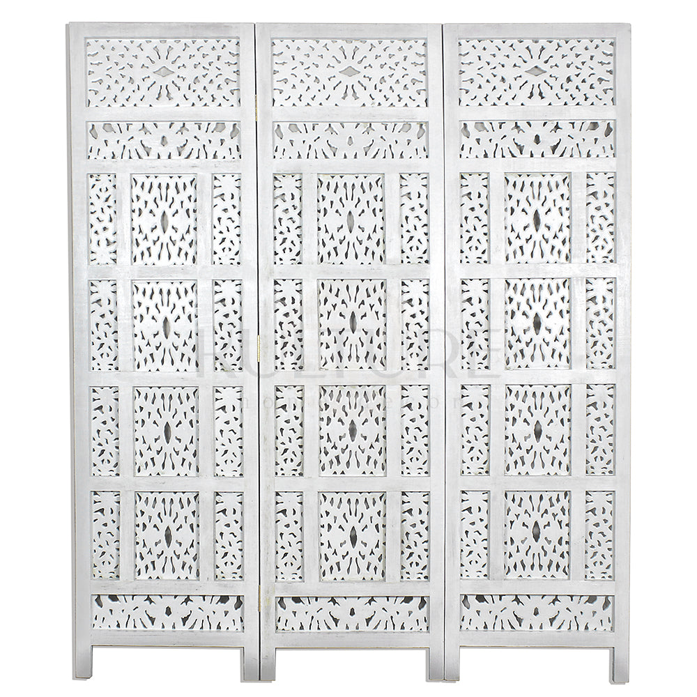 furniture room divider jaring white wash bali design hand carved hand made home decorative house furniture wood material